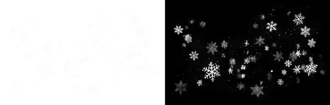 PNG Winter snowflakes falling animation