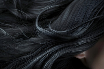 Vitality and shine in black female hair, enhanced by the use of specialized hair care products.