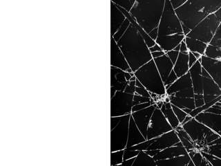 PNG Contrasting shattered glass textures