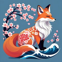 red fox cartoon