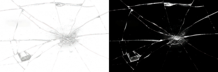 PNG Cracked glass texture overlay effect