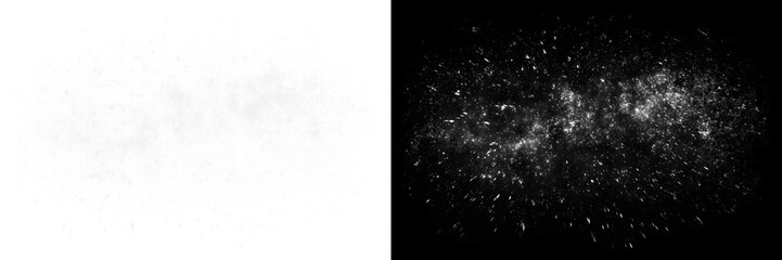 PNG Abstract white and black splatter