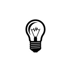 Lightbulb Icon, Minimal Simple Logo