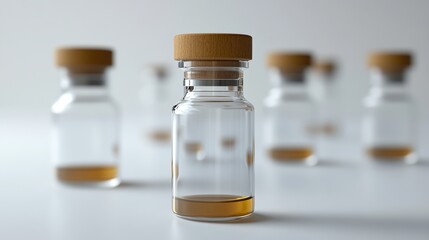 Medical vials. Pharmaceutical concept