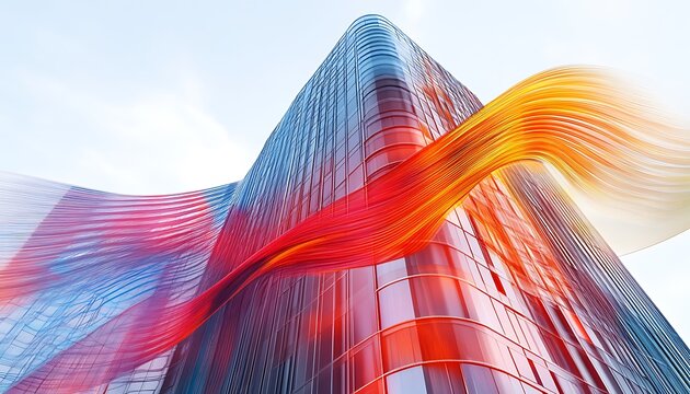 CFD Simulation of Airflow Over Skyscraper Illustrating Aerodynamic Design