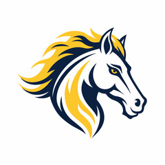 horse head isolated on white