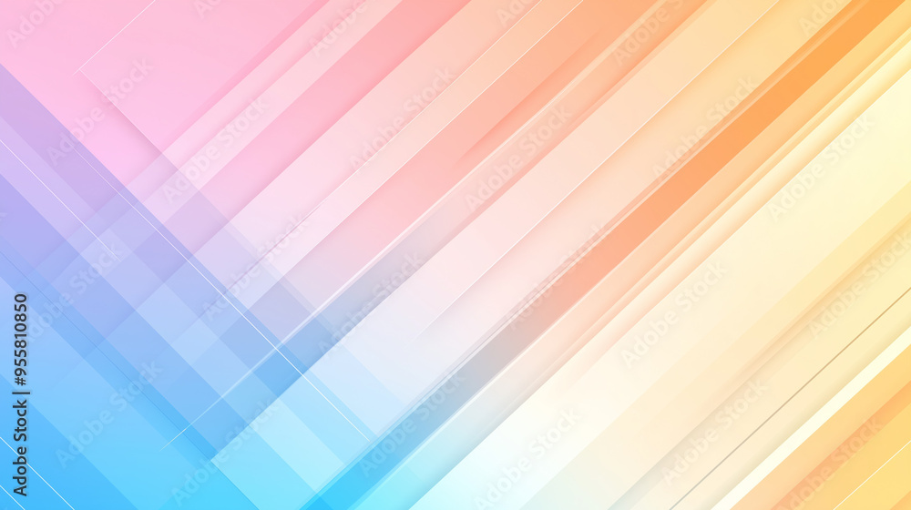 Poster abstract background showcasing a blend of colorful diagonal lines with a smooth gradient transition 