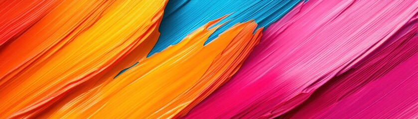 Vibrant abstract paint strokes blend vivid colors, creating an energizing visual experience perfect for artistic projects.