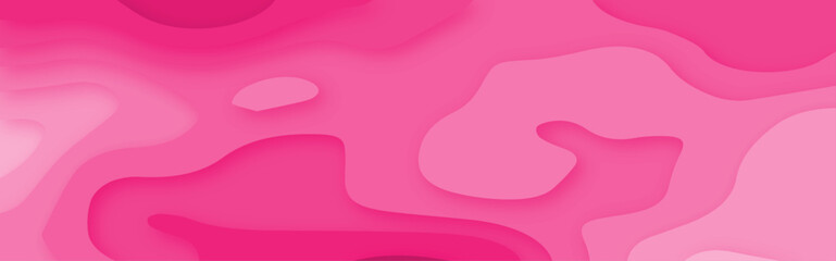 Abstract modern background with wave style pink color 3d papercut vector background. Abstract paper cut slime background. banner with 3D abstract background with pink origami paper cut multi layers.