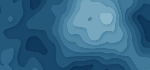 Abstract modern background with wave style and soft blue pastel color 3d papercut vector background. Abstract paper cut slime background. banner with 3D abstract background with blue paper cut waves.