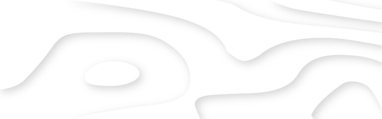 Abstract White 3d origami or cut paper topographic background illustration. White paper cut decoration textured with wavy layers 3d topography relief background.	
