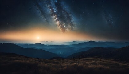 Fototapeta premium sunrise in the mountains