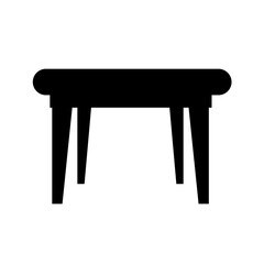 table isolated on white