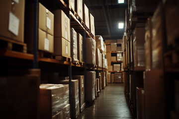 物流　倉庫　ダンボール