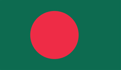 flag of Bangladesh , flat vector