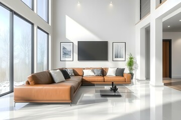 clean modern living room