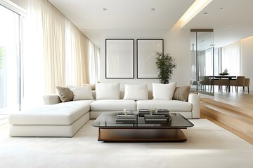 clean modern living room