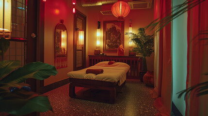 Relaxing Spa Massage with Candlelight Ambiance