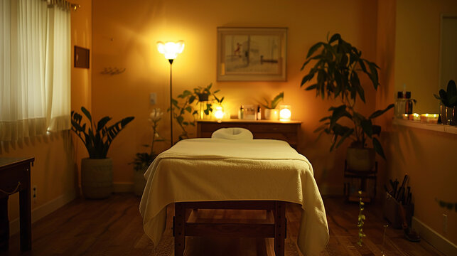 Relaxing Spa Massage with Candlelight Ambiance