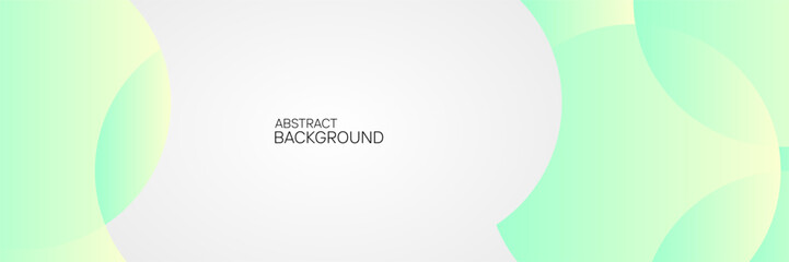 This is an abstract background with soft green and yellow gradients. Circular shape with white background writing