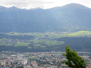 Fototapeta premium Mountains over Innsbruck Austria