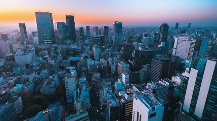 夜明けの摩天楼1