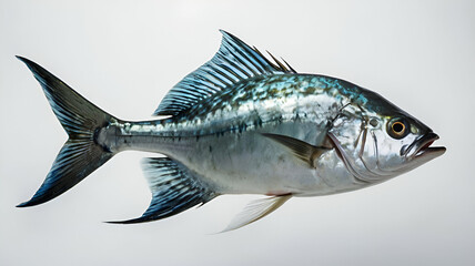 Obraz premium Trevally fish on white background