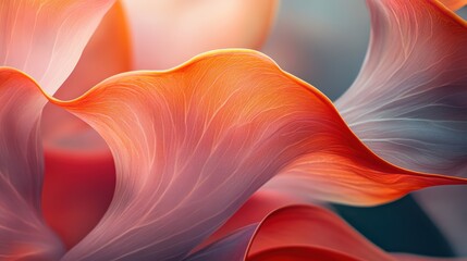 Close-up of Delicate Flower Petals