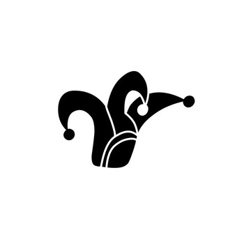 recommend clip art: jester hat silhouette icon