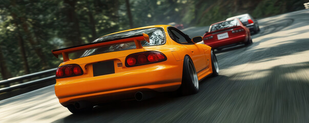 Drift driving skills honed on challenging touge courses