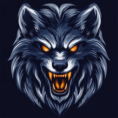 Fototapeta premium Intense Wolf Illustration