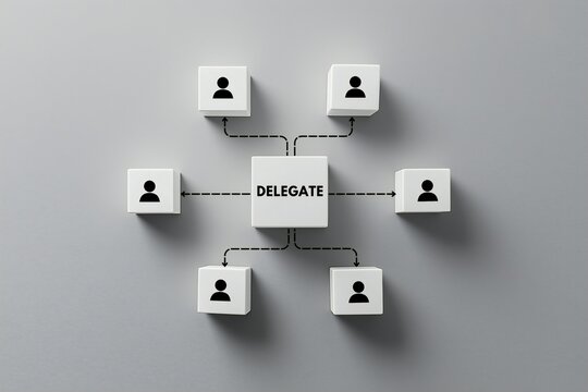 Delegate task to team member and work distribution, delegating responsibility