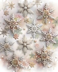 christmas snowflake background