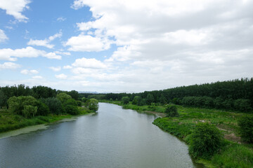 Fototapeta premium Beijing Wenyu River in summer