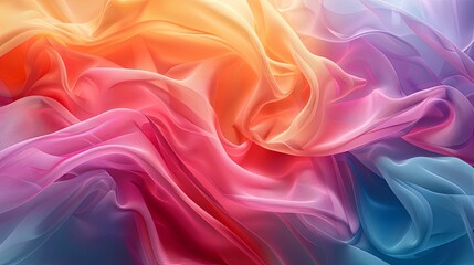 Obraz premium Abstract Swirling Pastel-Colored Fabric