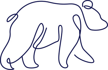 Line Art Animal Illustration