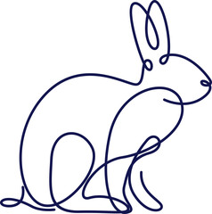 Line Art Animal Illustration