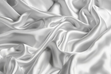 Obraz premium A white fabric with a smooth texture, generative ai image,