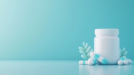 Next-gen pharmacy app, user-friendly design, 3D illustration