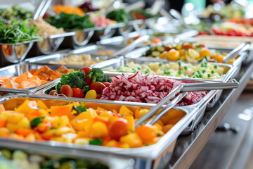 Obraz premium Buffet food catering food party at restaurant