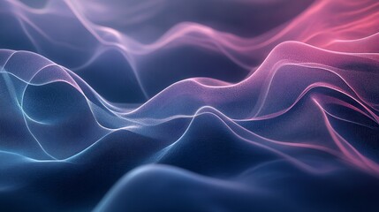 Obraz premium A captivating abstract wallpaper featuring flowing, organic lines in shades of pink and blue, creating a mesmerizing, wave-like pattern that evokes a sense of movement and fluidity. The design symbol