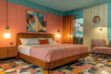 Mid-Century Modern Bedroom Interior Design