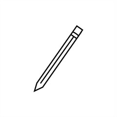 pencil silhouette icon design template
