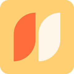 Modern Minimalist Geometric Sticker