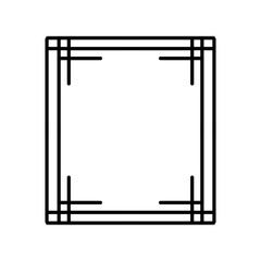 Frames or Border. Decorative vintage frames for design. Ornament border frames. Simple line frames Vector