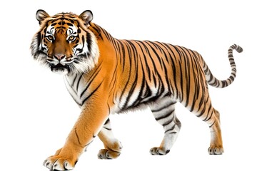 Obraz premium tiger on white background
