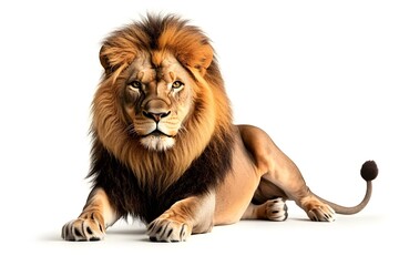 Obraz premium lion on white background
