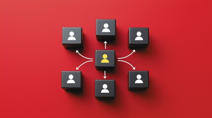  Manager assigns tasks to the employees, delegate spesific job in project management,  leader delegating work concept