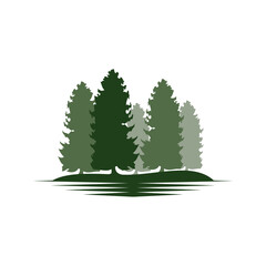 pine tree forest vector design