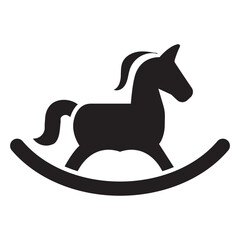 rocking horse logo icon